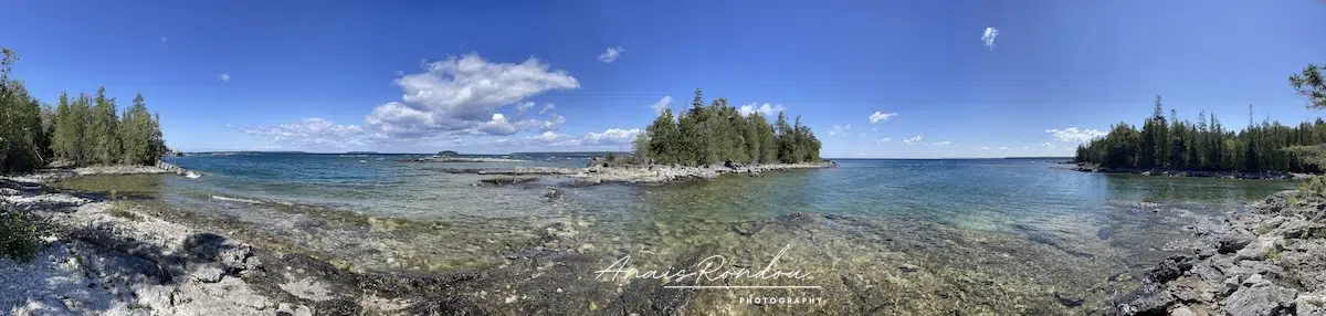 Panorama Péninsule Bruce Activité randonnée le long des eaux bleues de la Péninsule Bruce