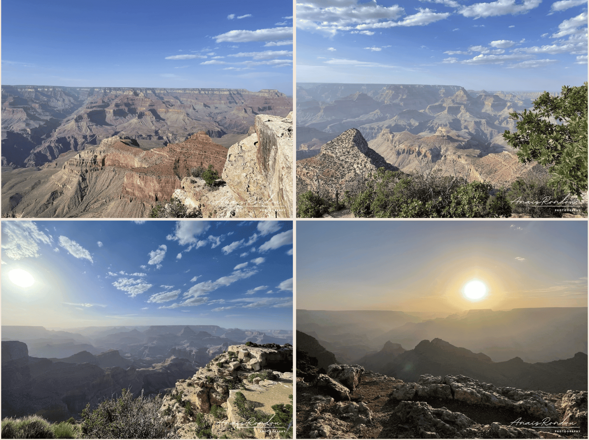 desert view drive grand canyon Paysages du Grand Canyon en fin de journée depuis la Desert View Drive