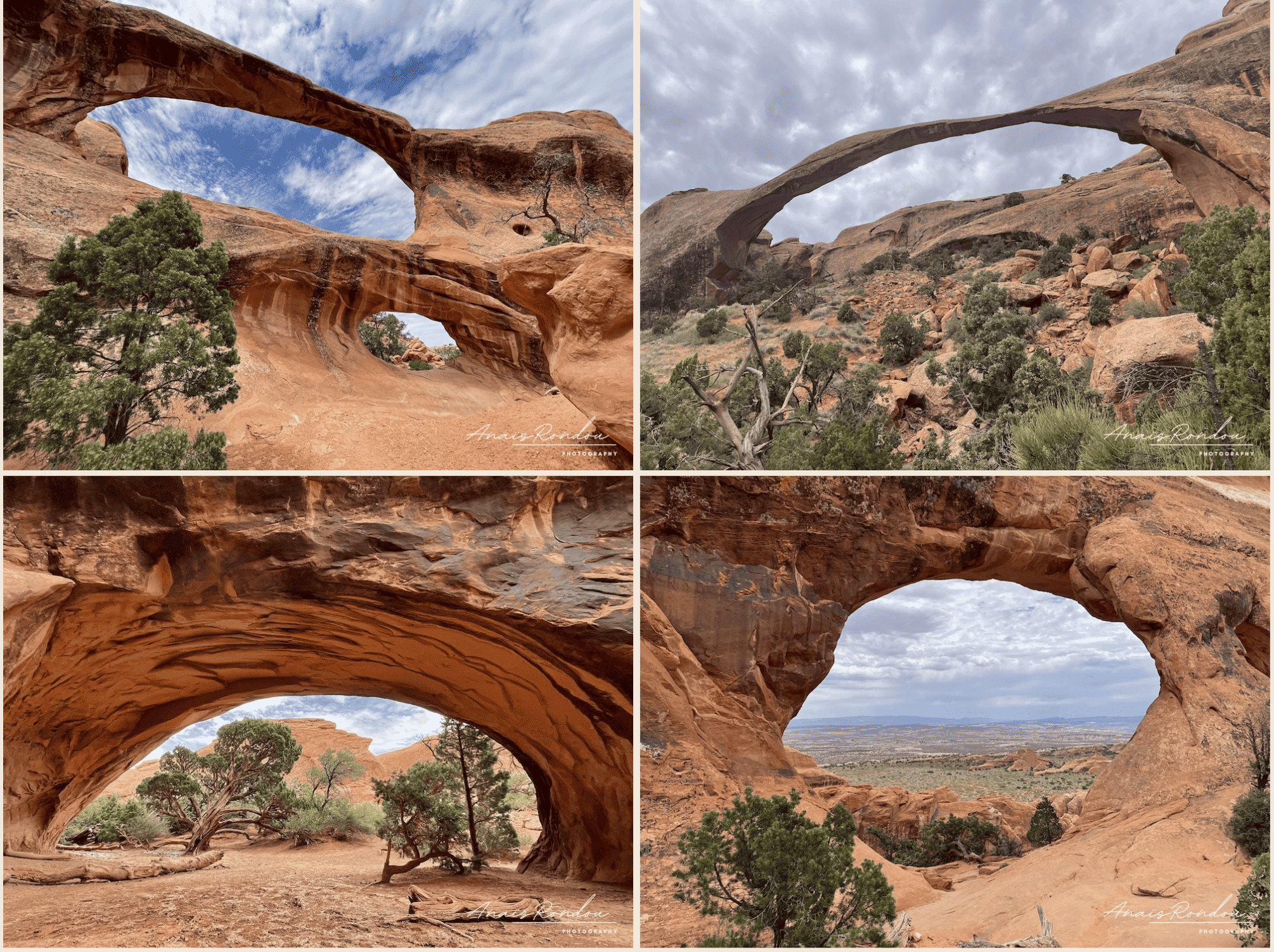 devils-garden-trail-arches-parc Arches dans la roche orange sur le Devil's garden trail au parc des Arches