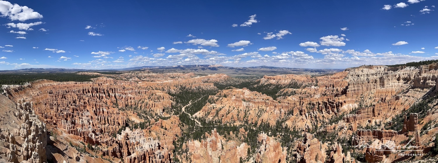 point de vue Bryce Canyon Vue sur l'amphithéatre rempli d'Hoodoos de Bryce Canyon