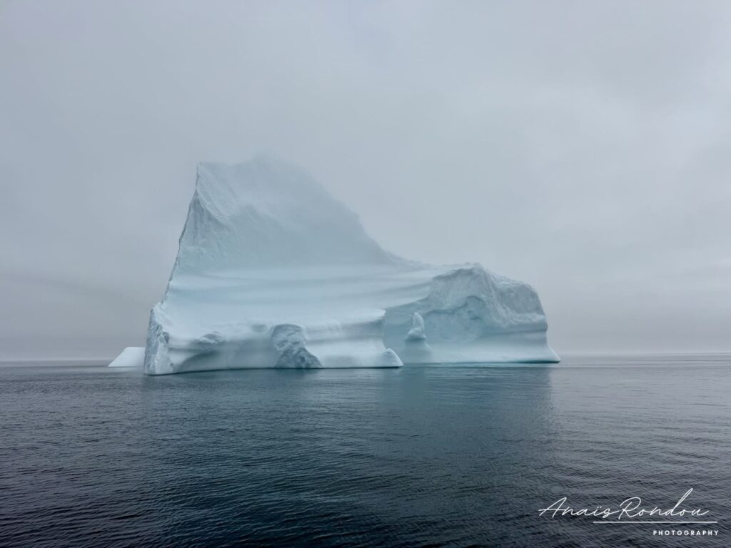 Iceberg observé depuis un bateau