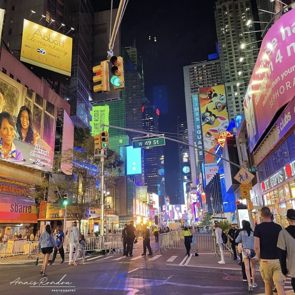 Visite Times Square nuit New York Visite de Times Square et ses écrans de nuit à New York