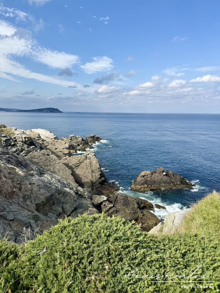 Côte rocheuse sur le sentier du Middle Head Trail à Ingonish